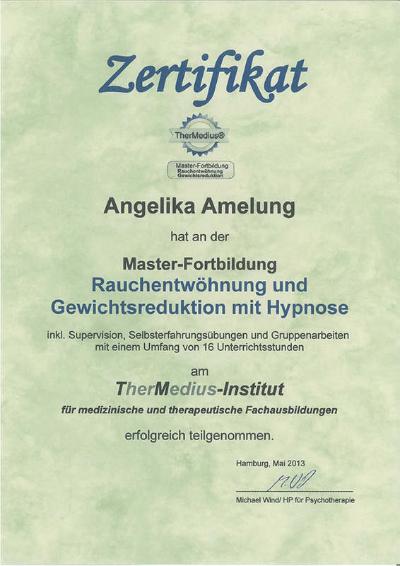 Hypnose - Rauchen, Gewicht