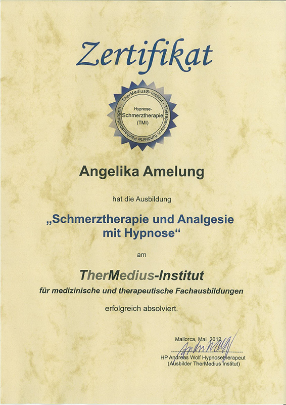 Hypnose - Schmerzen, Analgesie